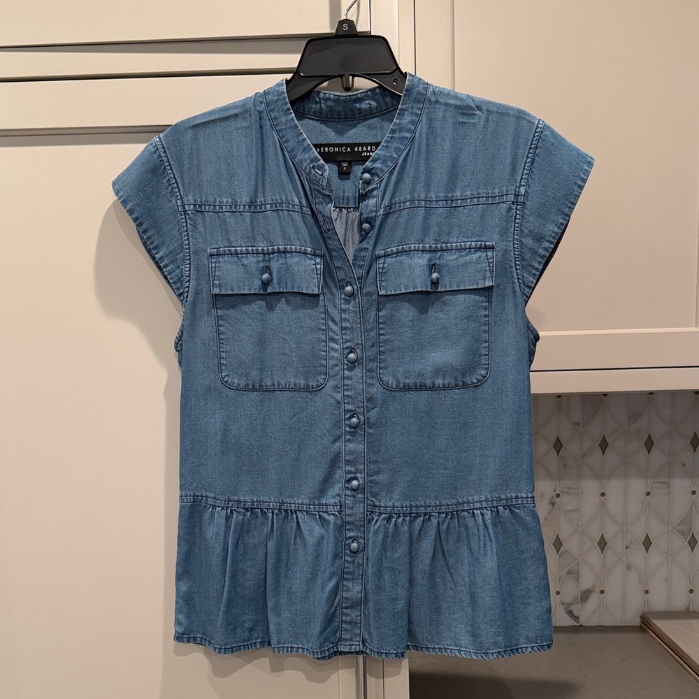 Veronica Beard Jeans denim Button-Down Shirt
